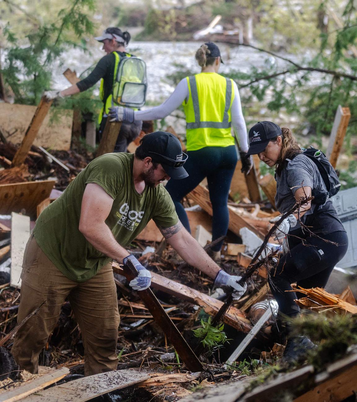 Texas: Schäden von Unwetter, Bergungsarbeiten 