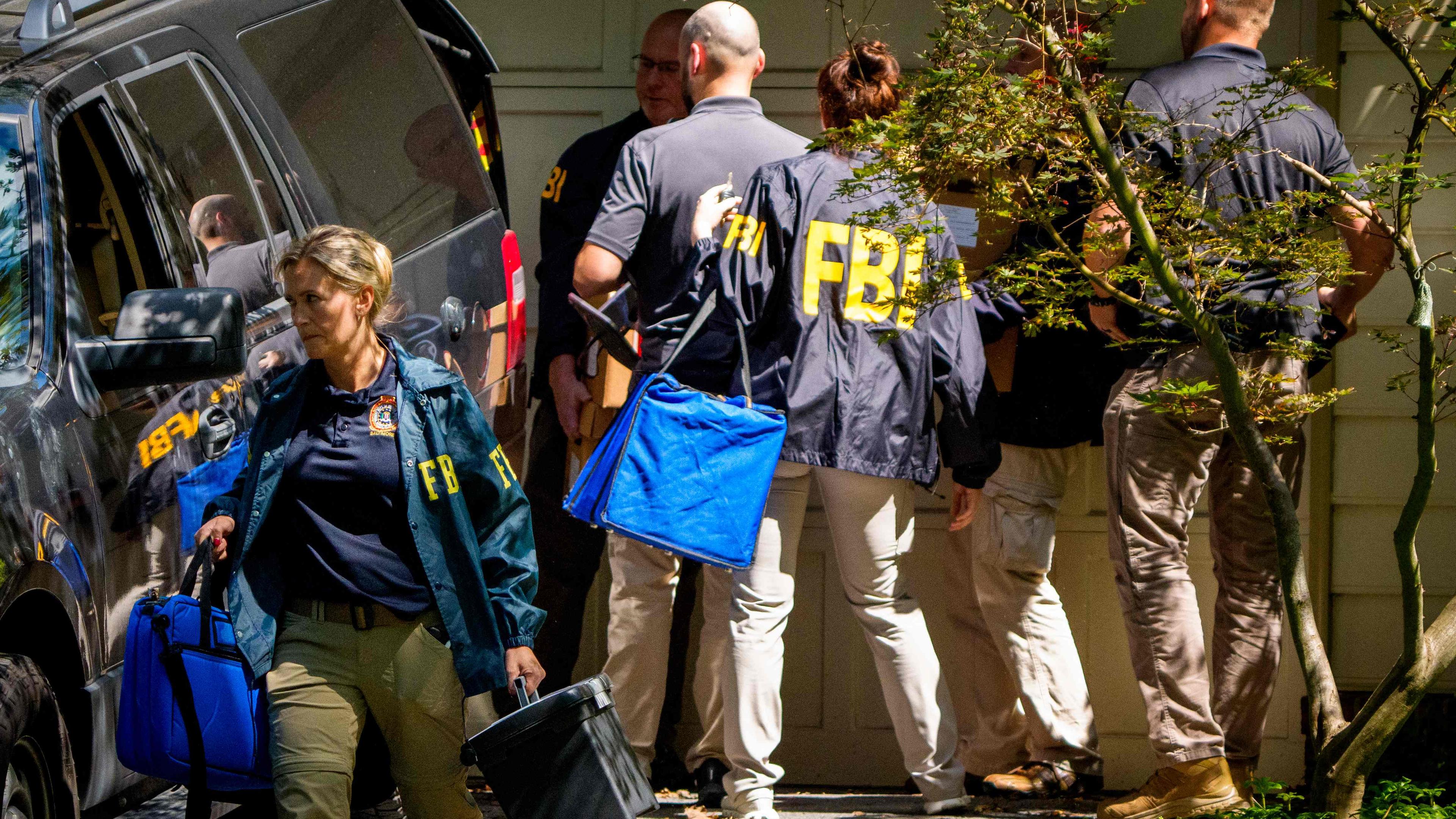 FBI Search House Of Former Trump National Security Adviser John Bolton In Bethesda, Maryland