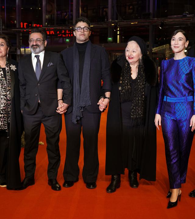 "Yunan" Darsteller auf dem roten Teppich der Berlinale in Berlin