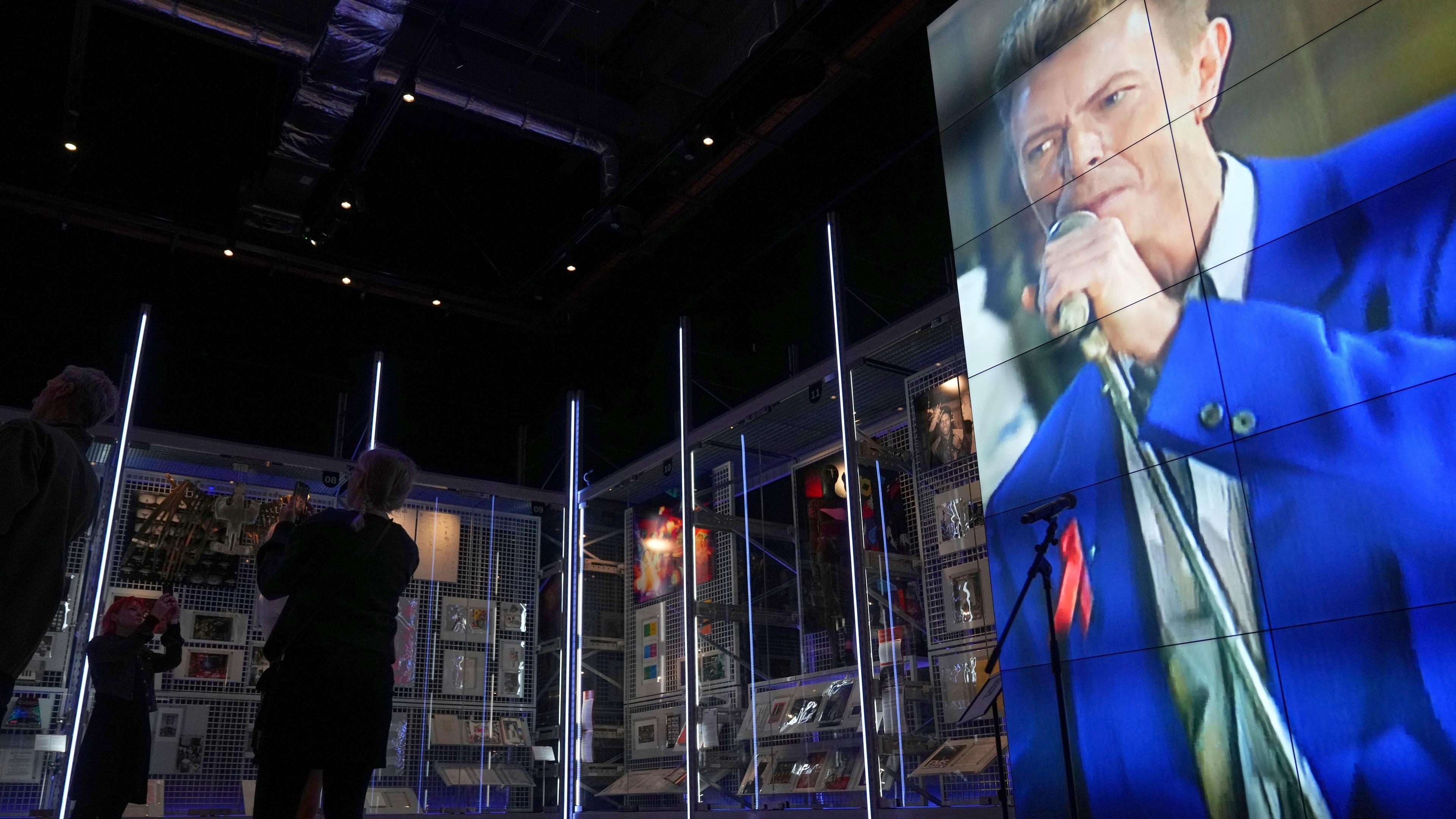 Ein Gesamtblick auf das David Bowie Centre, ein neues Archiv im V&A East Storehouse in London, am Mittwoch, 10. September 2025, vor seiner öffentlichen Eröffnung am Samstag.