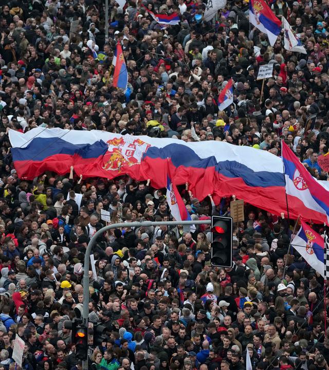 APTOPIX Serbia Protest Tensions