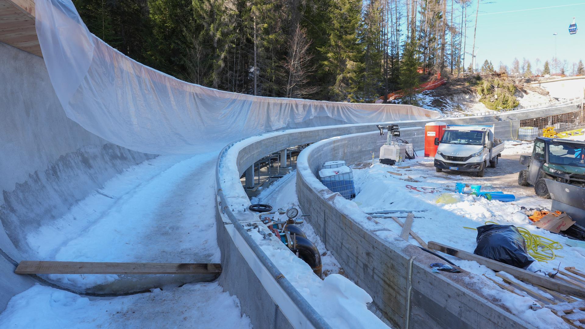 Bobbahn in Cortina d'Ampezzo