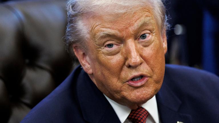 Nahaufnahem des Gesichts von Donald Trump