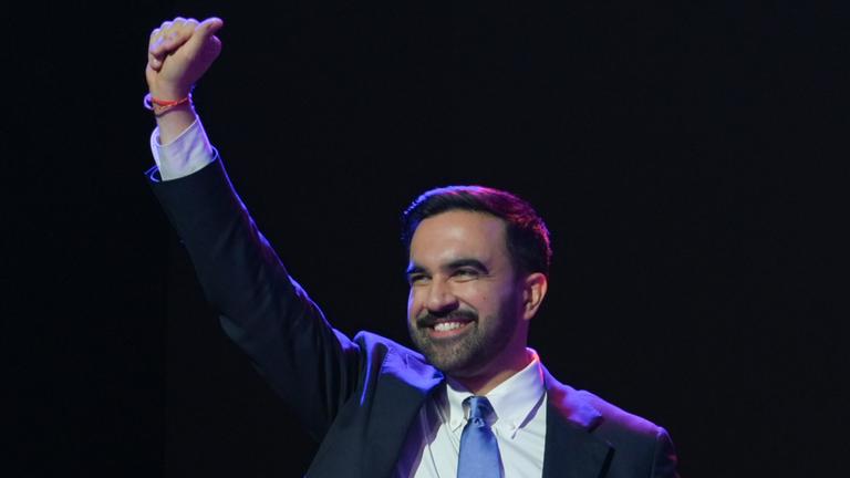 Demokrat Zohran Mamdani ist zu sehen