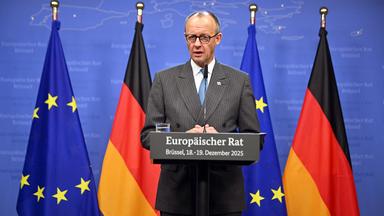 Friedrich Merz auf der PK zu den ergebnissen des EU-Gipfels in Brüssel