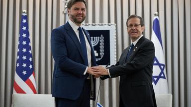 US-Vizepräsident Vance besucht Herzog in Israel