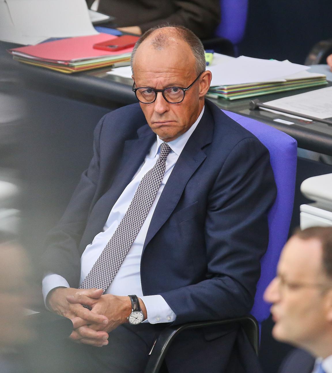 undeskanzler Friedrich Merz (CDU) und Jens Spahn (CDU)