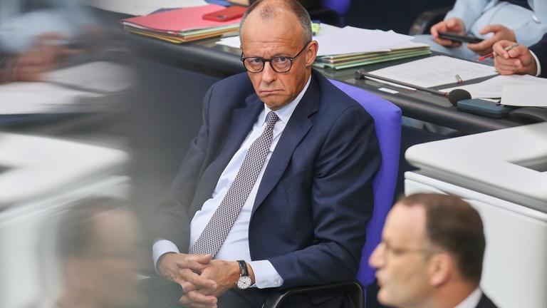 undeskanzler Friedrich Merz (CDU) und Jens Spahn (CDU)