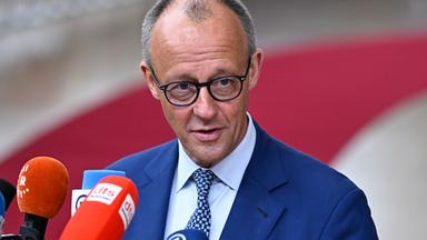Fridrich Merz auf der Tagung des Europäischen Rates in Brüssel
