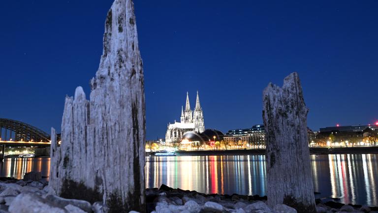 Niedrigwasser in Köln