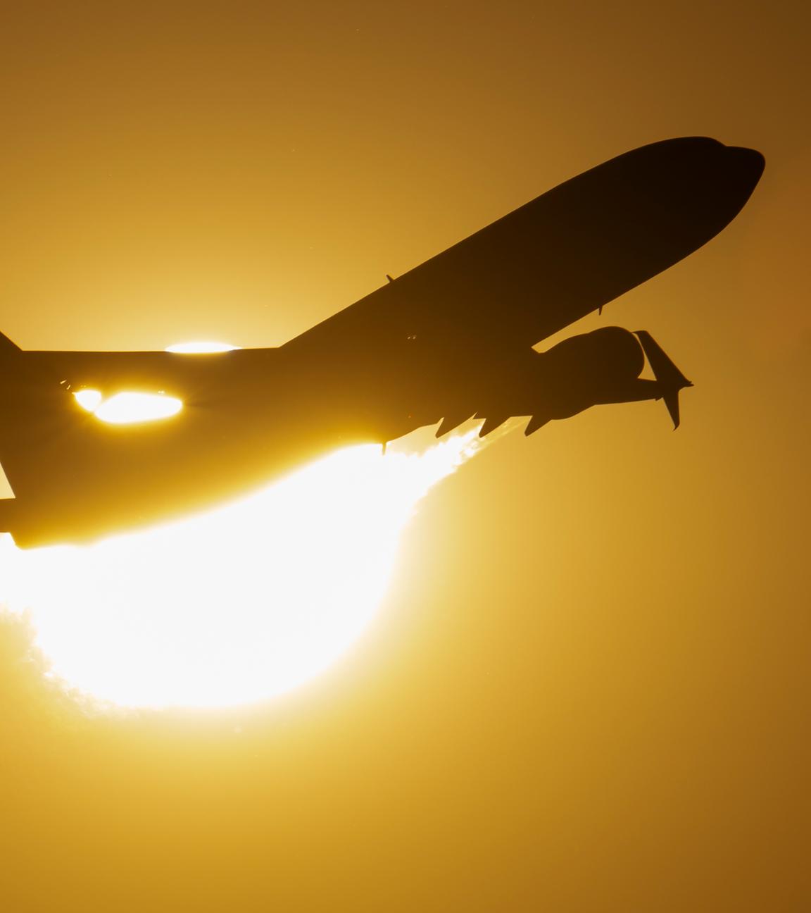 Flugzeug in der Luft