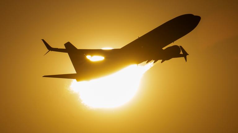 Flugzeug in der Luft