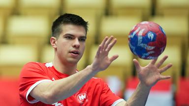 Renars Uscins beim Training der deutschen Handball-Nationalmannschaft
