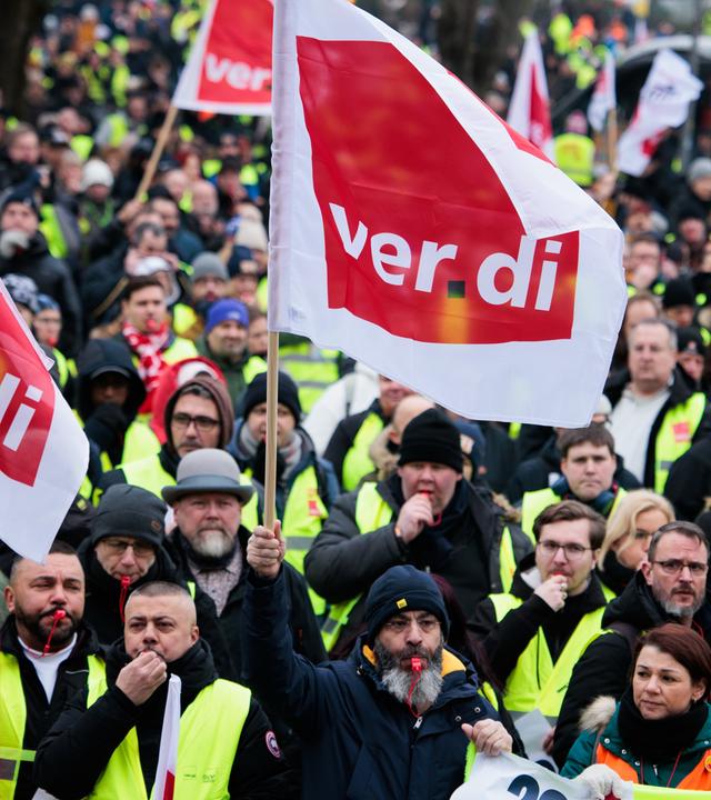 Letzter Tag des Verdi-Warnstreiks - Berlin