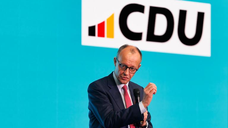 Wahlkampf der CDU mit Kanzlerkandidat Merz