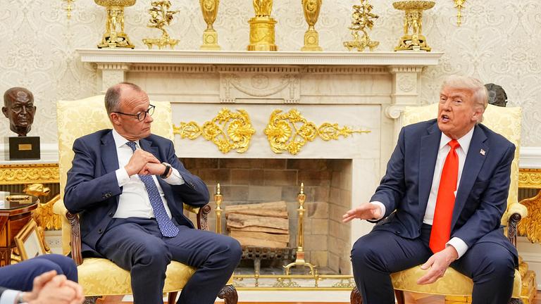 US-Präsident Trump empfängt Bundeskanzler Merz