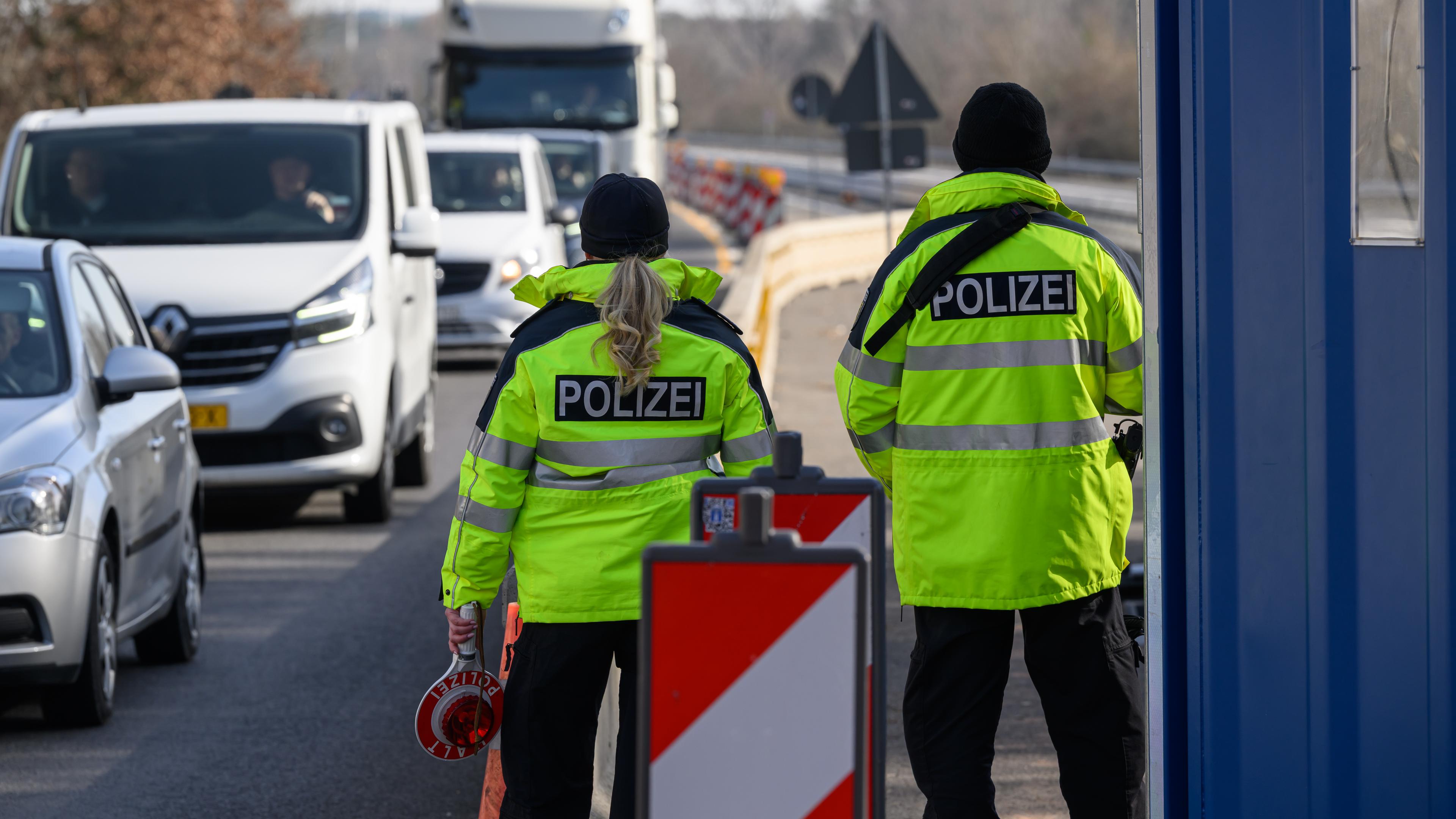 Bundespolizei an der deutsch-polnischen Grenze