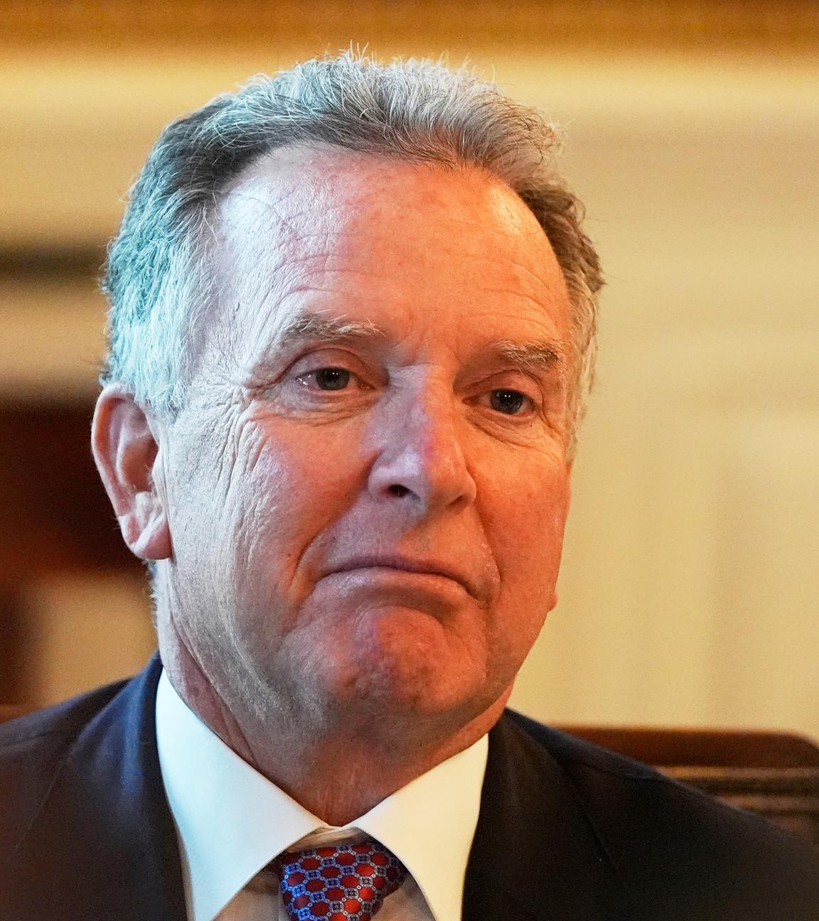 Der Sondergesandte des Weißen Hauses, Steve Witkoff, im Blue Room des Weißen Hauses in Washington.