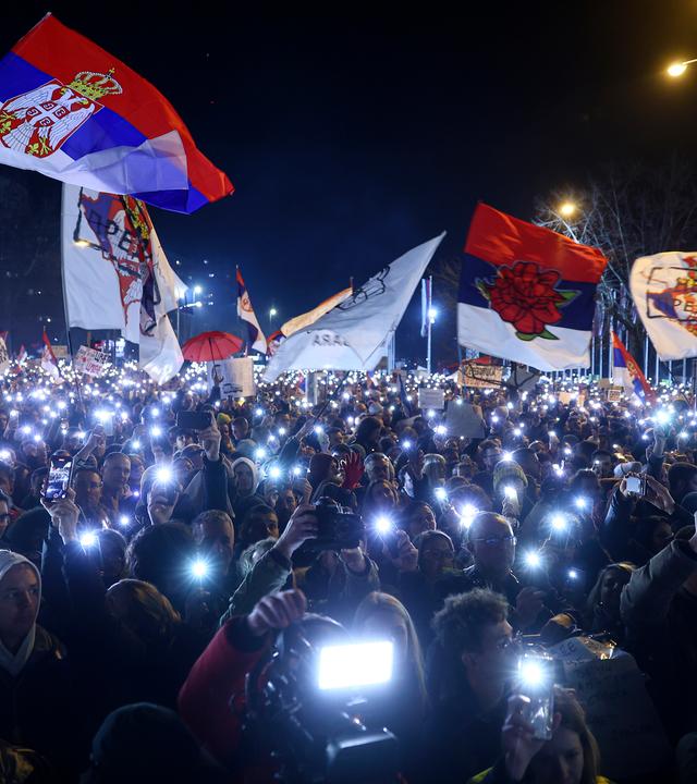 Proteste in Serbien