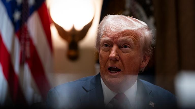 Donald Trump im Weißen Haus in Washington am 26.02.2025