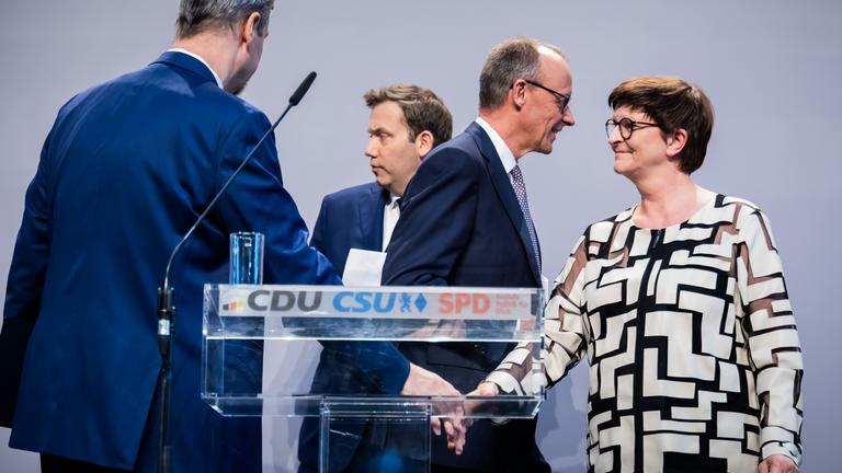 Presentation of the joint coalition agreement between the SPD and CDU/CSU in Berlin