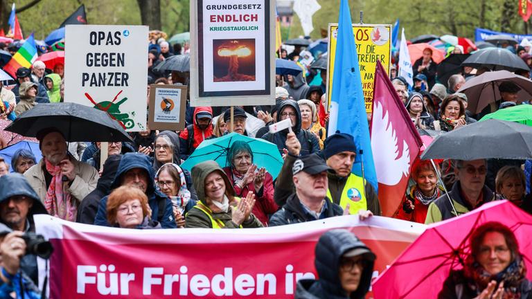 The annual 'Easter march' in Berlin