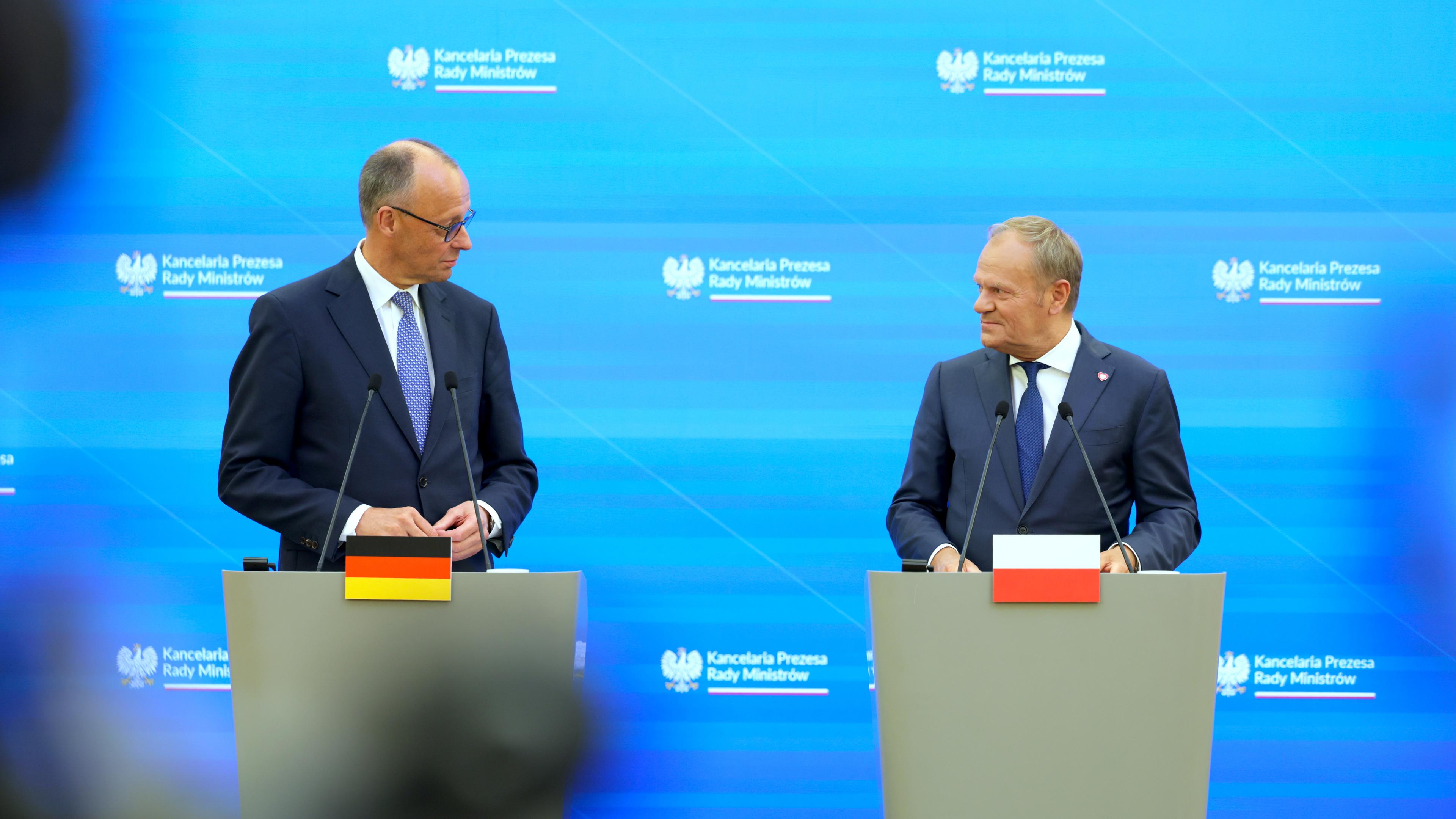 New German Chancelor Merz visits Warsaw