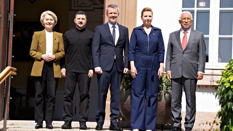 Ukrainian president visits Denmark as it inaugurates EU Presidency 2025
