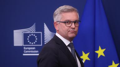 European Commissioner for Internal Affairs and Migration Magnus Brunner gives a press conference to present on the first Annual Migration Management Cycle under the Pact on Migration and Asylum in Brussels, Belgium, 11 November 2025. European Commissioner for Internal Affairs and Migration Magnus Brunner gives a press conference to present on the first Annual Migration Management Cycle under the Pact on Migration and Asylum in Brussels, Belgium, 11 November 2025. 