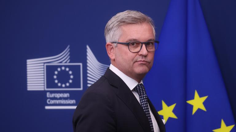 European Commissioner for Internal Affairs and Migration Magnus Brunner gives a press conference to present on the first Annual Migration Management Cycle under the Pact on Migration and Asylum in Brussels, Belgium, 11 November 2025. European Commissioner for Internal Affairs and Migration Magnus Brunner gives a press conference to present on the first Annual Migration Management Cycle under the Pact on Migration and Asylum in Brussels, Belgium, 11 November 2025. 