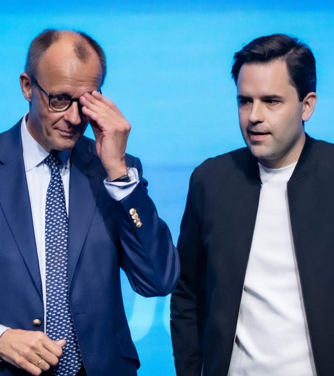 Friedrich mit zusammen mit dem Chef der Jungen Union