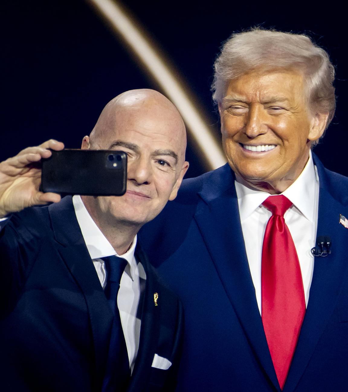 FIFA-Praesident Gianni Infantino, US-Praesident Donald Trump
