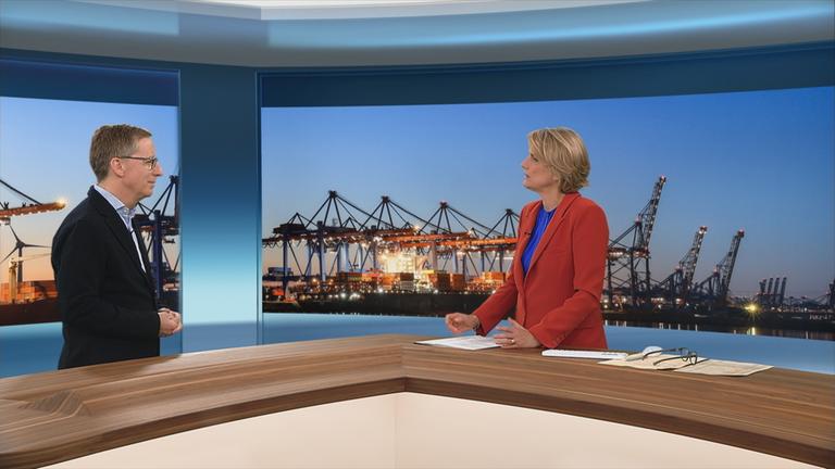 Studiogespräch zwischen Slomka und Hüther