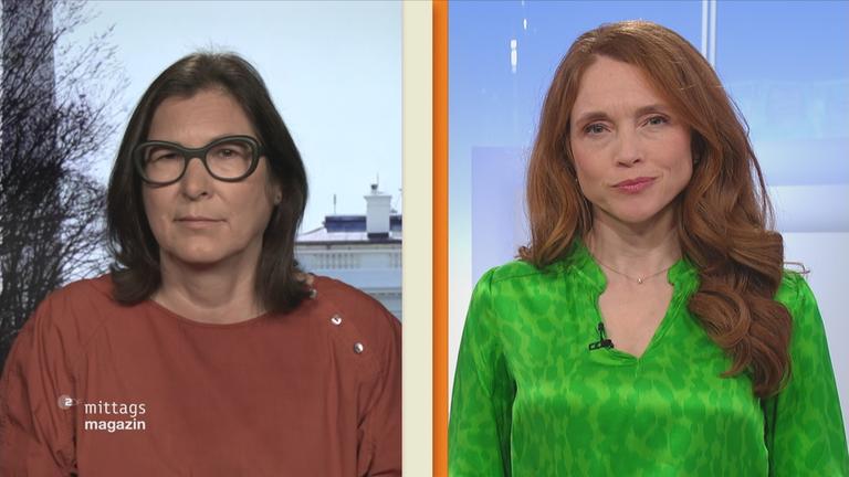 ZDF-Korrespondentin Heike Slansky im Gespräch mit ZDF-Mima-Moderatorin Mirjam Meinhardt