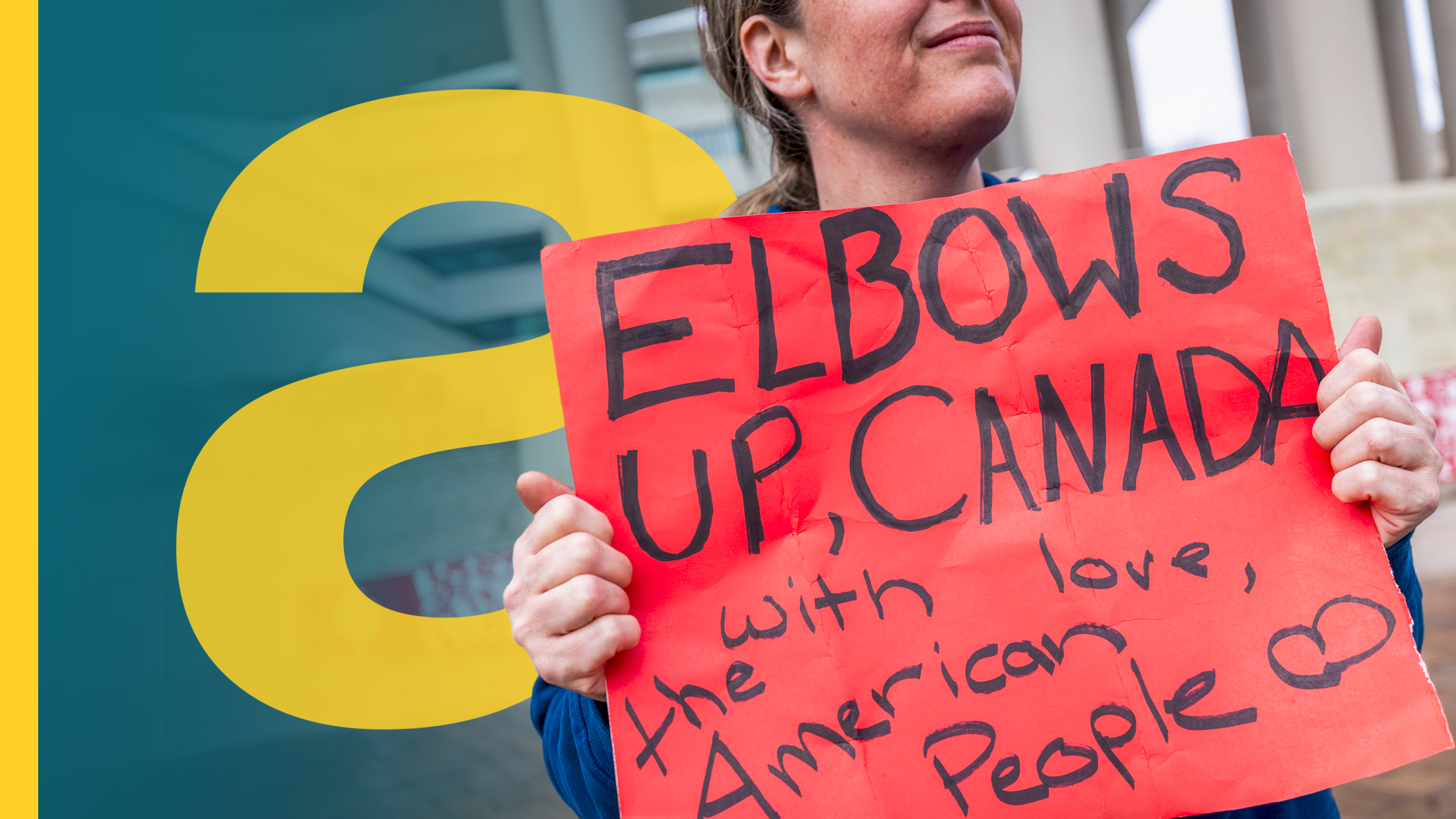 Canadian solidaity rally against the US in Washington, DC