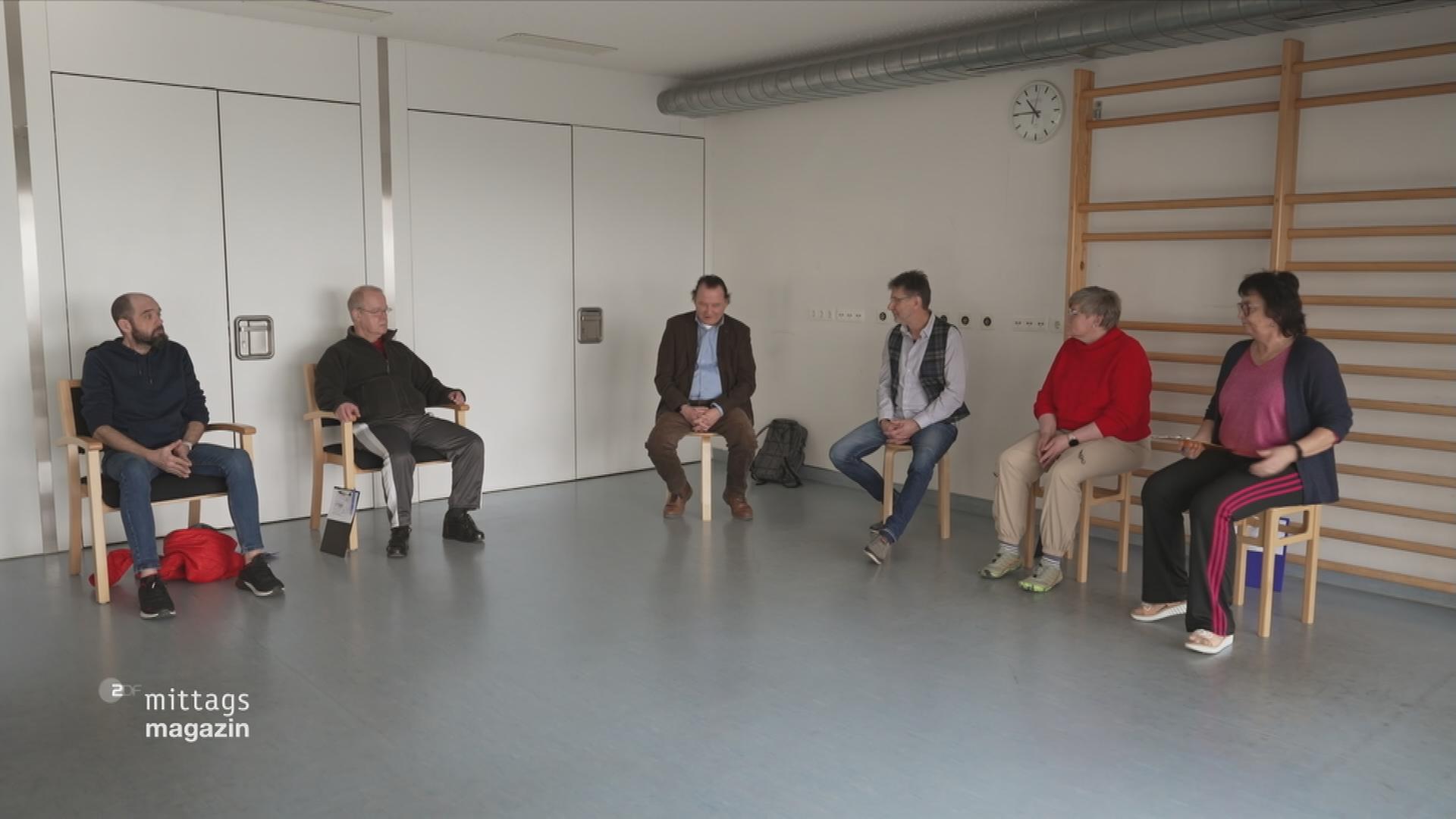 Therapiegruppe in der Reha-Klinik
