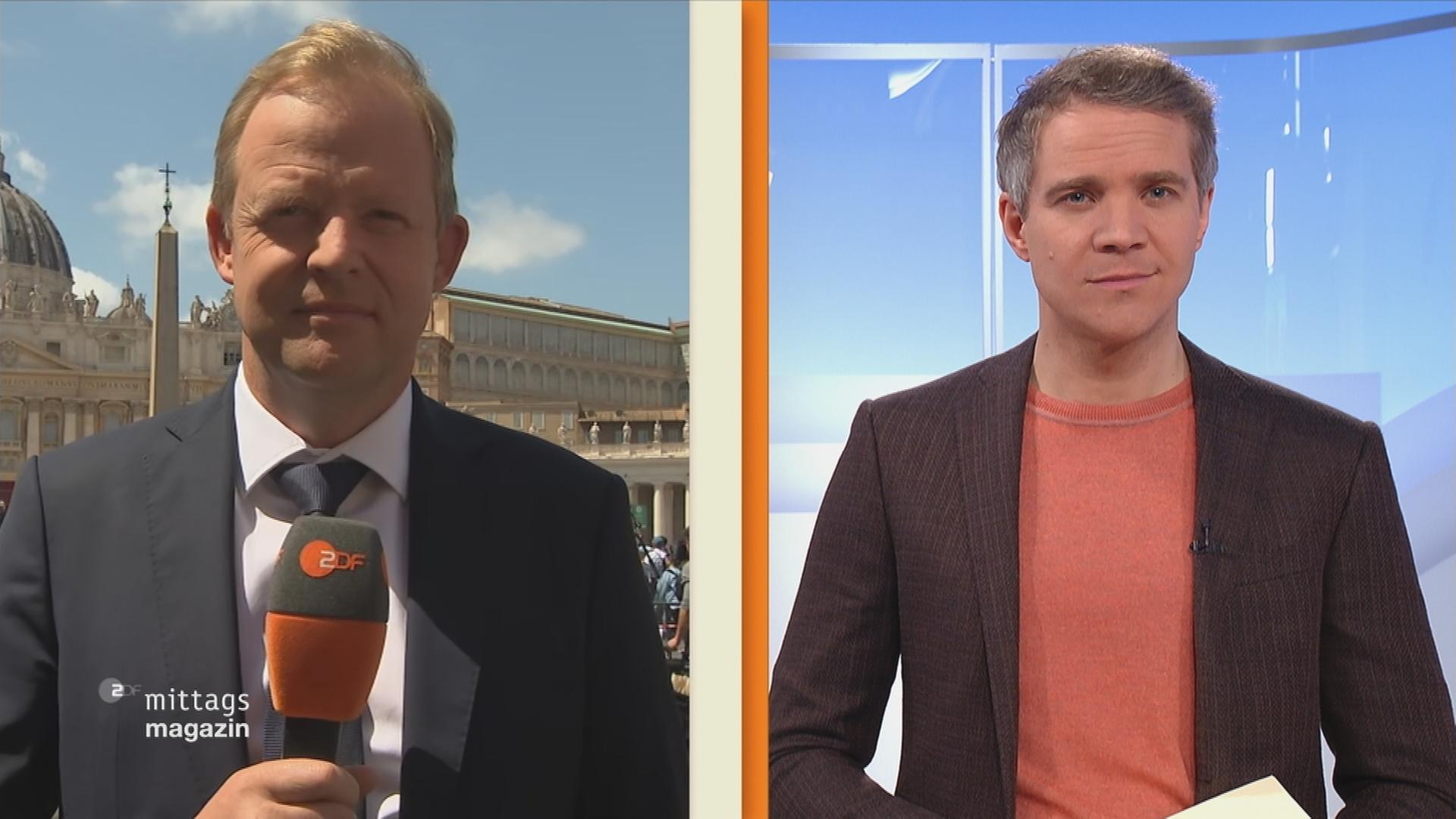 ZDF-Korrespondent Andreas Postel im Gespräch mit ZDF-Mima-Moderator Daniel Pontzen