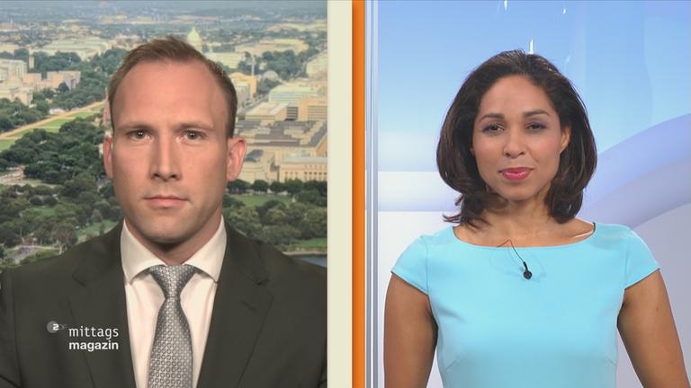 David Sauer im Gespräch mit ZDF-Mima-Moderatorin Jana Pareigis