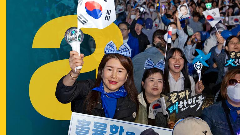 Anhänger von Jae-Myung feiern Sieg bei Präsidentschaftswahl in Südkorea