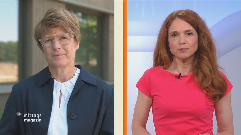 Veronika Grimm im Gespräch mit ZDF-Mima-Moderatorin Mirjam Meinhardt