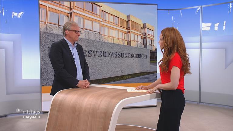 Albrecht von Lucke im Gespräch mit ZDF-Mima-Moderatorin Mirjam Meinhardt