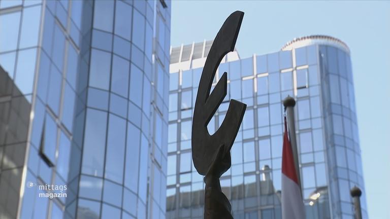 Eurozeichen in Brüssel