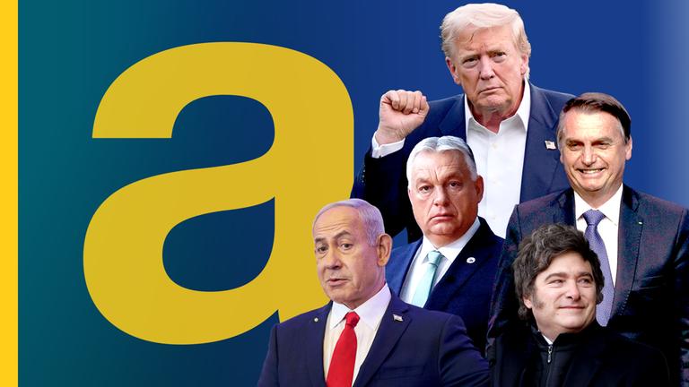 Donald Trump, Viktor Orbán, Benjamin Netanjahu, Javier Milei, Jair Bolsonaro