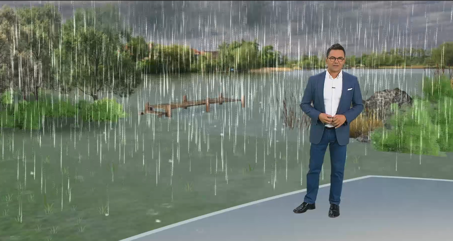 3D-Studio, 3D-Grafik, See, Wiese, Verdunstung, Regen, Özden Terli 