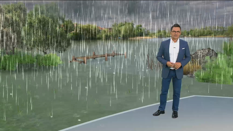 3D-Studio, 3D-Grafik, See, Wiese, Verdunstung, Regen, Özden Terli 