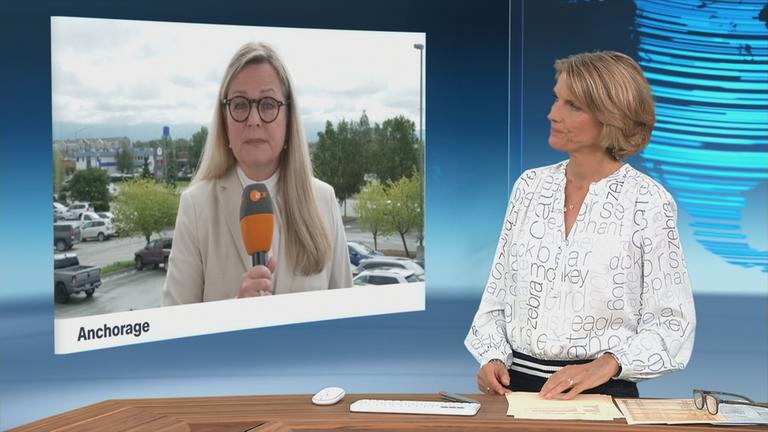 Marietta Slomka spricht mit Claudia Bates über das Treffen von Trump und Putin am Freitag