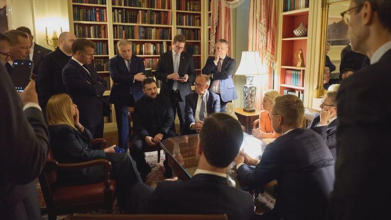 Selenskyj und Europäer diskutieren