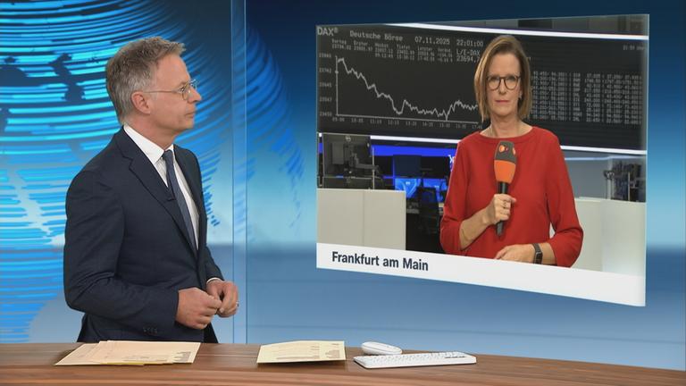 Valerie Haller und Heinz Wolf beim Schaltgespräch