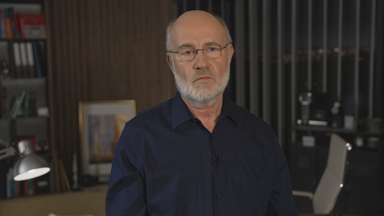 Harald Lesch und Dunja Hayali sprechen im Schaltgespräch