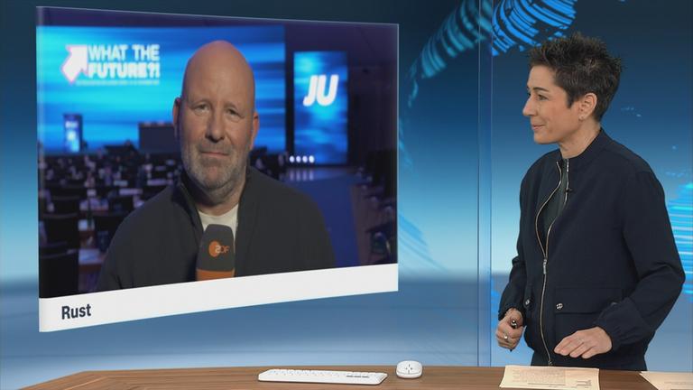 Schaltgespräch zwischen D. Hayali und M. Feldhoff